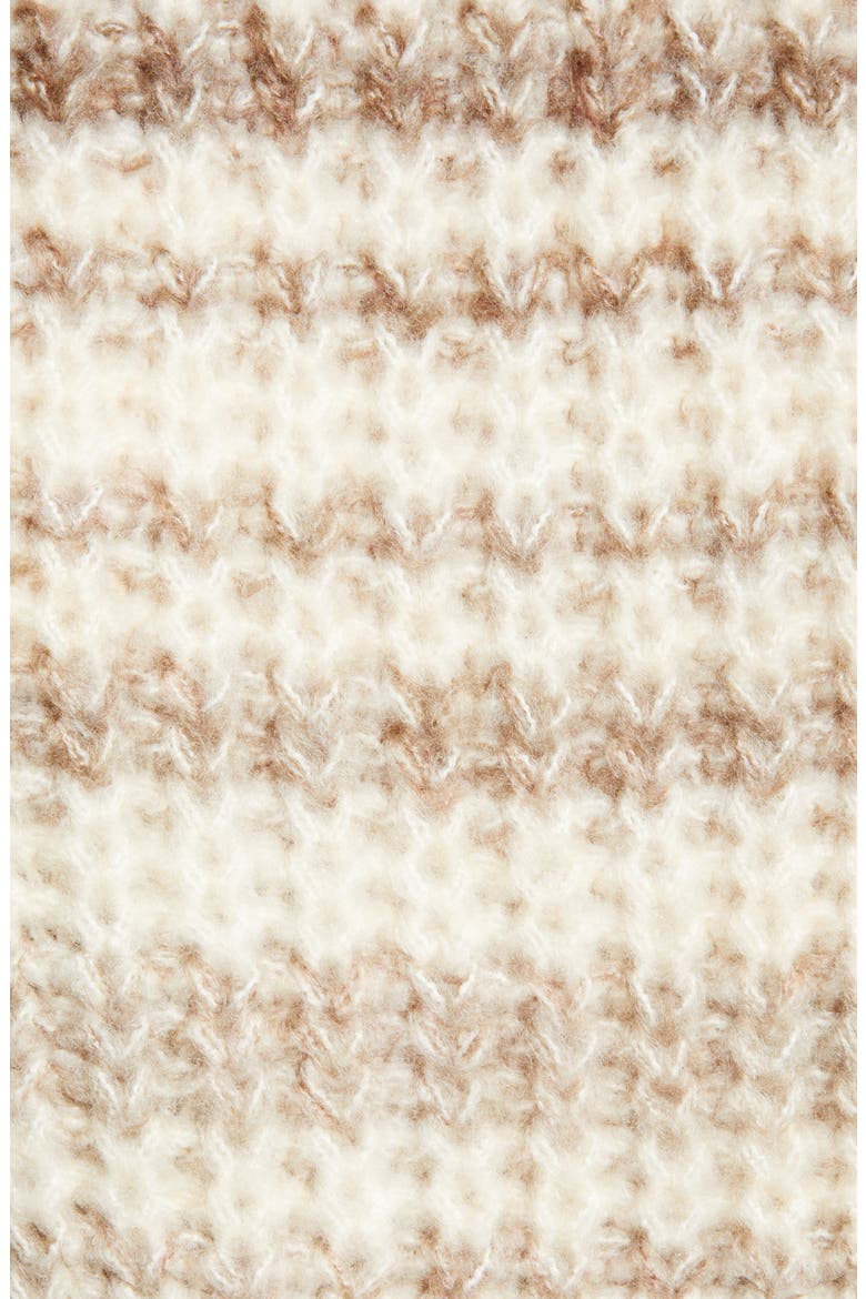 Leya Stripe Crewneck Sweater, Alternate, color, BIRCH