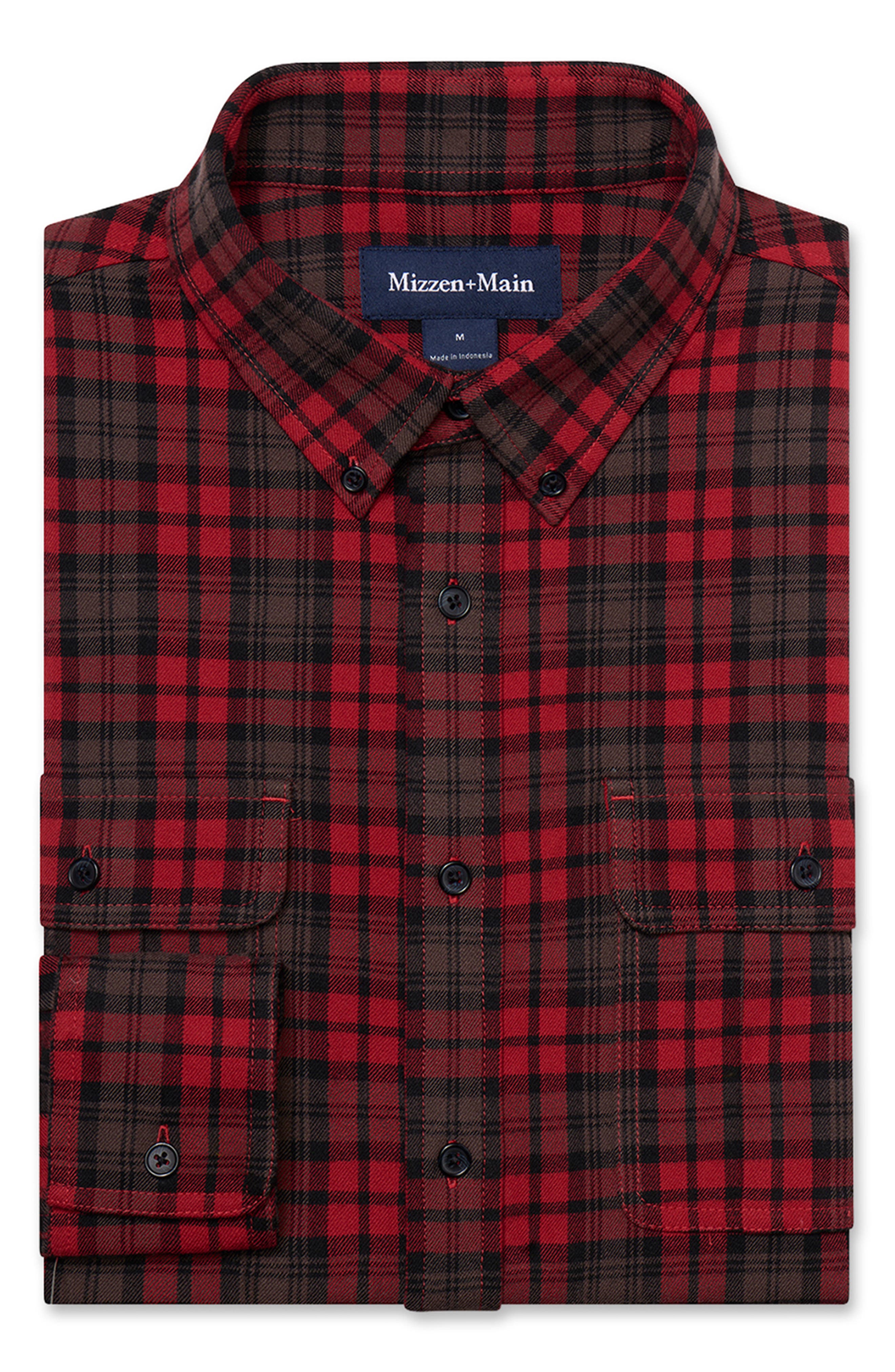 Mizzen+Main Upstate Performance Flannel Shirt (Men) | Nordstrom