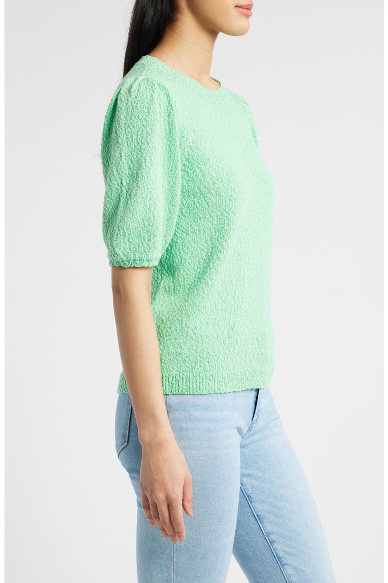 Novelty Short Sleeve Cotton Sweater, Alternate, color, GREEN CELTIC