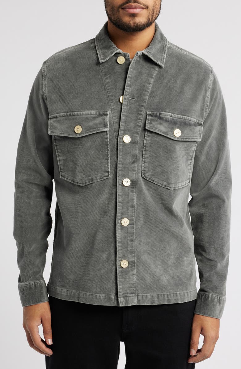 AllSaints Harrier Stretch Button-Up Shirt, Alternate, color, 