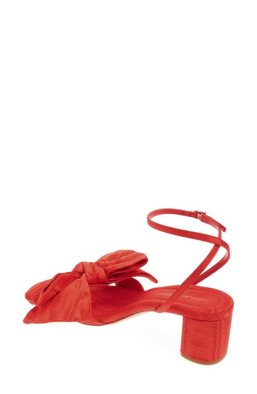 Loeffler Randall Carmen Ankle Strap Sandal In Red