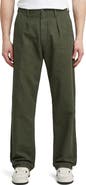 G-STAR Pleated Relaxed Straight Leg Chinos
