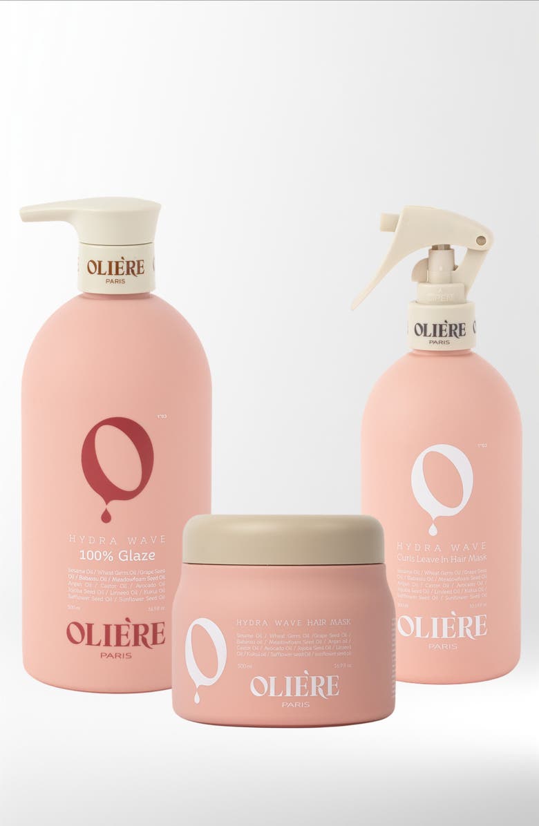 Oliere Paris Hydra Wave Curl-Defining Styling Hair Care Trio, Main, color, NO COLOR