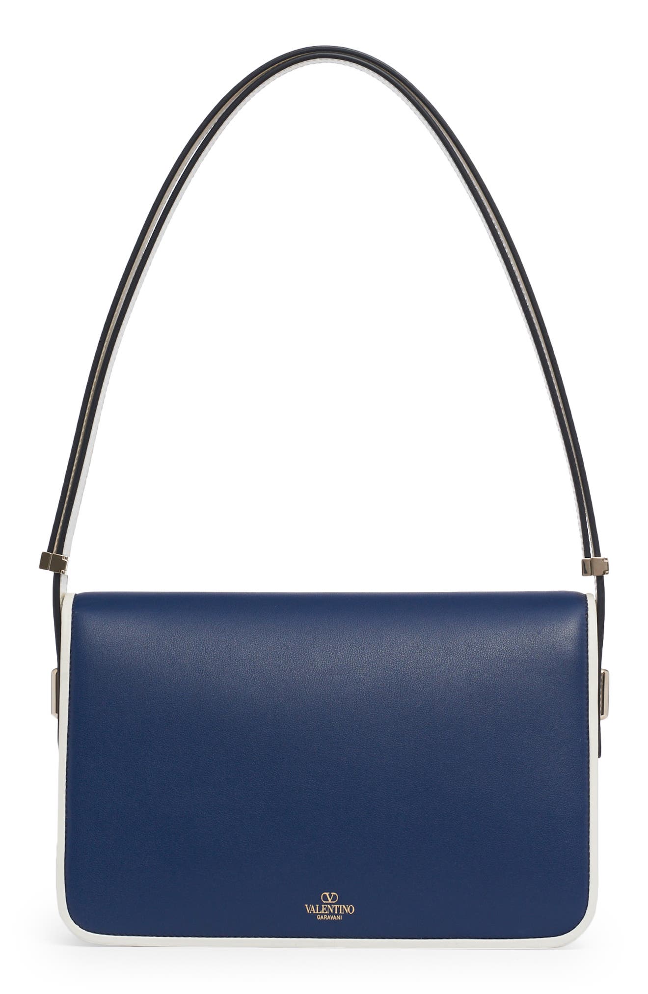 Valentino Garavani VLOGO Envelope Flap Leather Shoulder Bag, Alternate, color, 