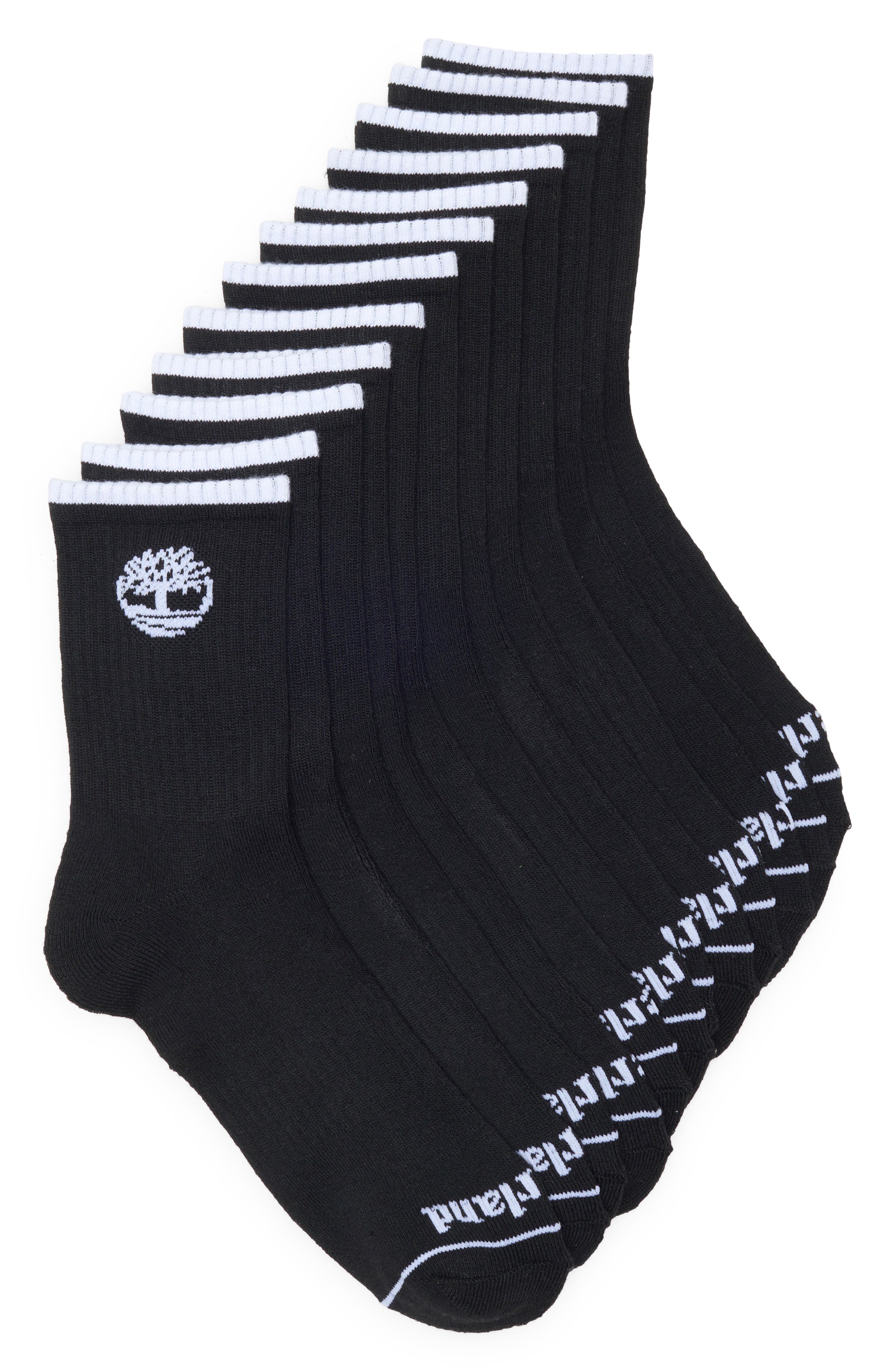 Timberland 6-Pack Cushion High Quarter Length Socks