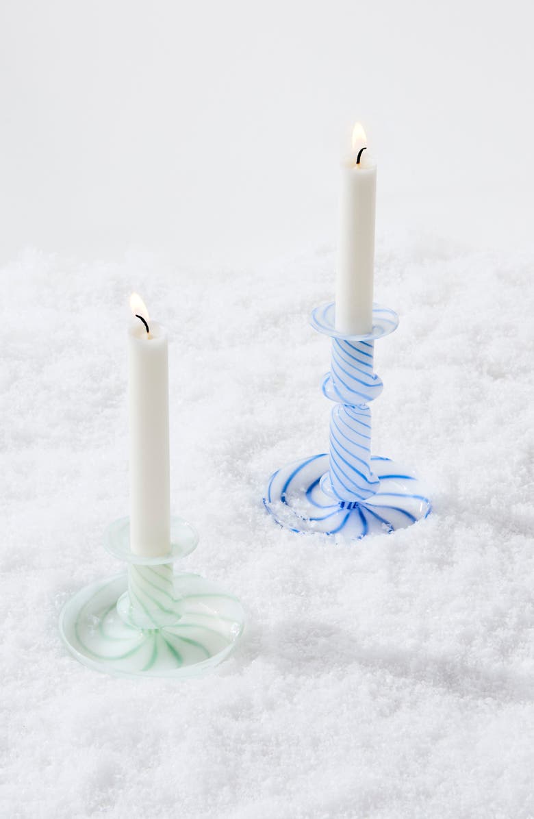 HAY Flare Stripe Glass Candleholder, Alternate, color, 