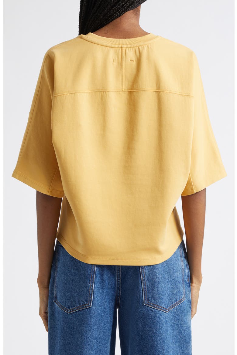 Rift Crop Jersey T-Shirt, Alternate, color, MARIGOLD