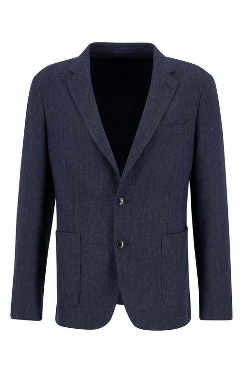 Barbour Sutherland Wool Blend Herringbone Flannel Sport Coat In Black