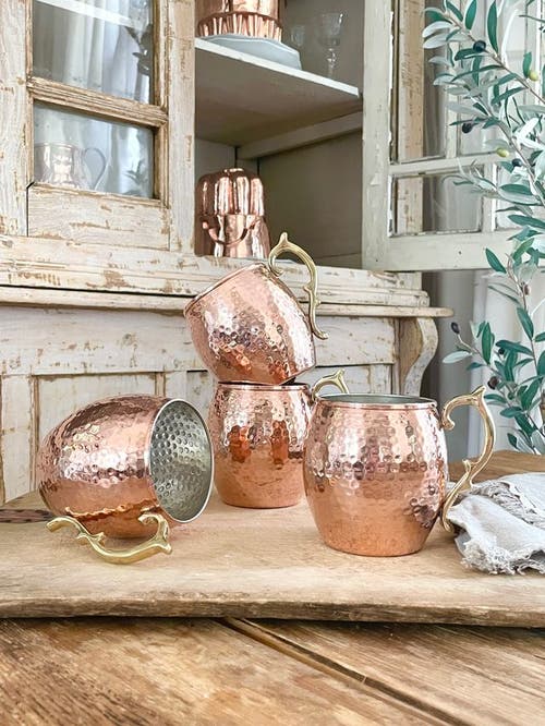 COPPERMILL KITCHEN COPPERMILL KITCHEN VINTAGE INSPIRED COPPER MOSCOW MULE MUGS 