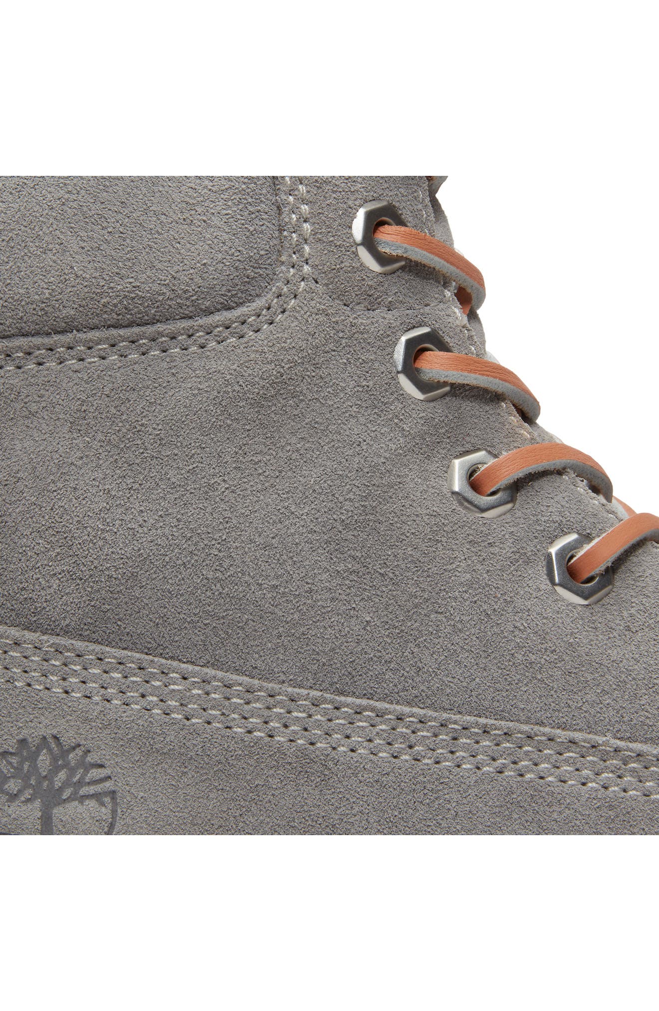 Premium 6-Inch Lace-Up Boot, Alternate, color, MEDIUM GREY SUEDE