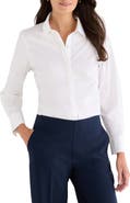 NIC+ZOE Pintuck Stretch Cotton Button-Up Shirt