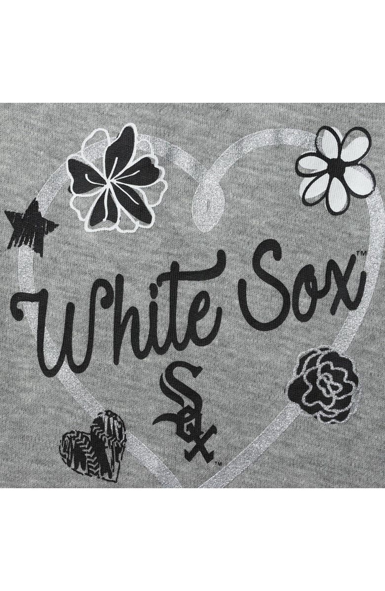 Outerstuff Girls Newborn & Infant Black/White/Heathered Gray Chicago White Sox 3-Pack Batter Up Bodysuit Set, Alternate, color, Black