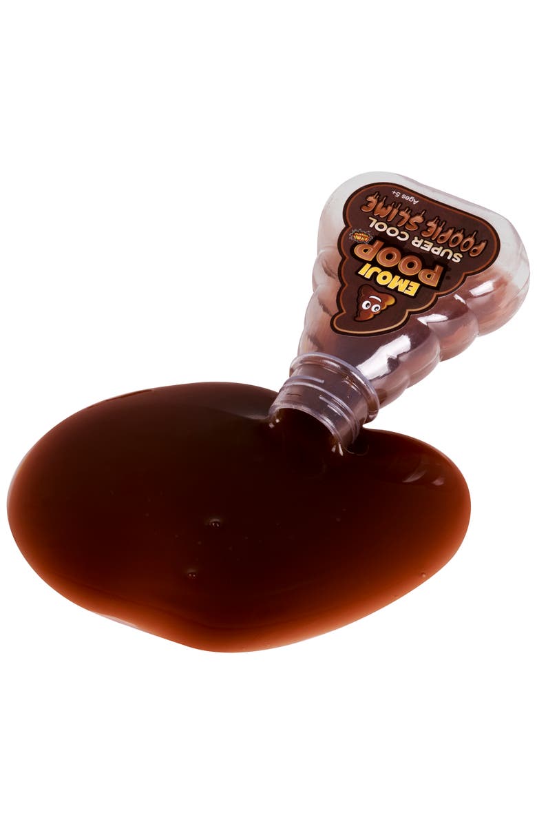 Super Cool Compounds Slime, Emoji Poop Pack Of 3 5oz Bottles, Alternate, color, Brown
