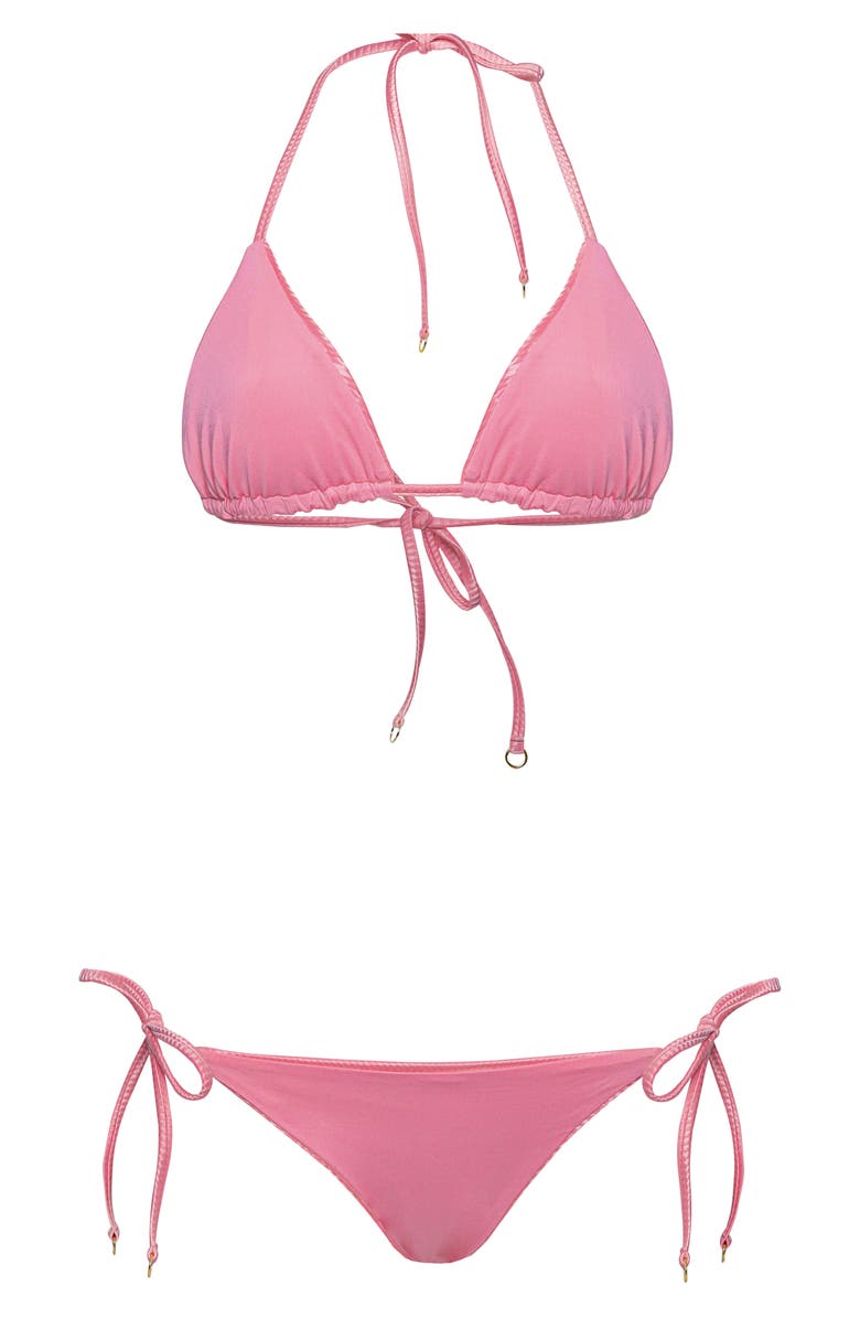 Maaji Sunning Reversible Cheeky Bikini Bottoms, Alternate, color, Bright Pink