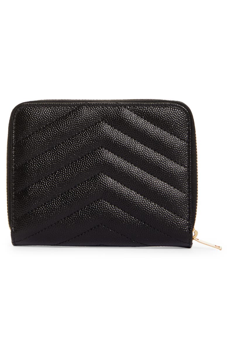 Saint Laurent Monogram Matelassé Leather Wallet, Alternate, color, 