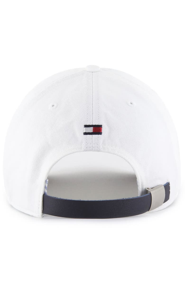 '47 Men's '47 x Tommy Hilfiger White/Navy Boston Celtics Courtside Cleanup Adjustable Hat, Alternate, color, White