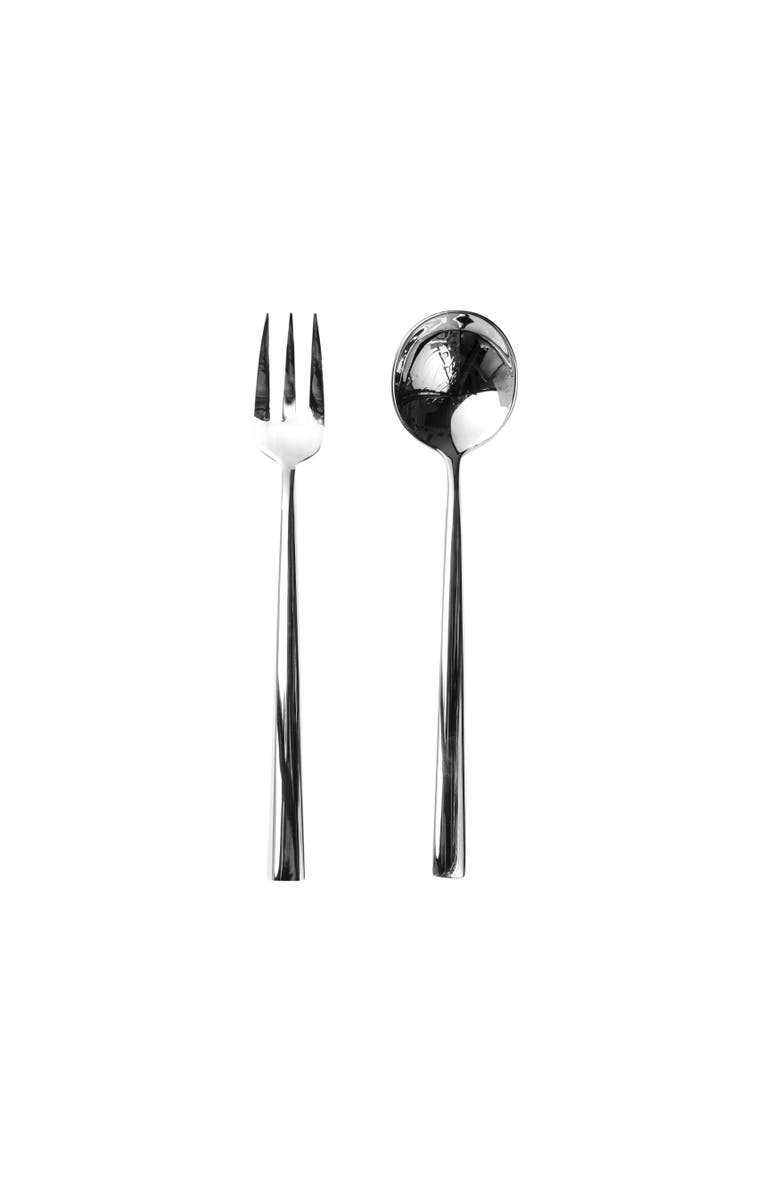 Mepra Movida Serving Set - 2 Pieces, Main, color, Silver