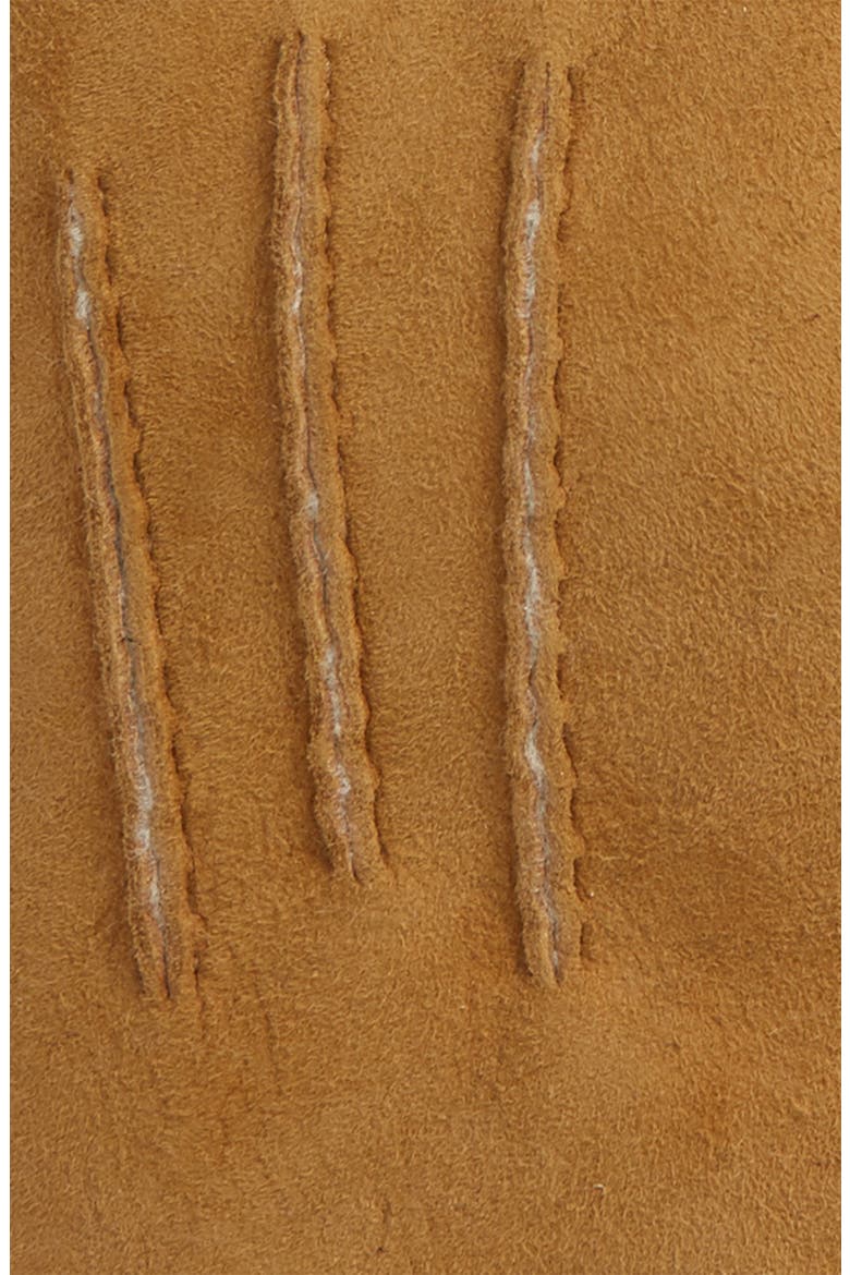 Genuine Shearling Tech Gloves, Alternate, color, CHESTNUT