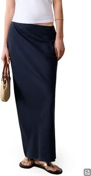 MANGO TEEN Bias Cut Maxi Skirt