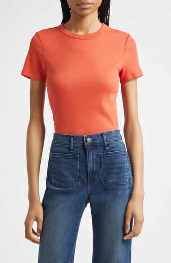 Veronica Beard Pruitt Stretch Cotton Rib Top