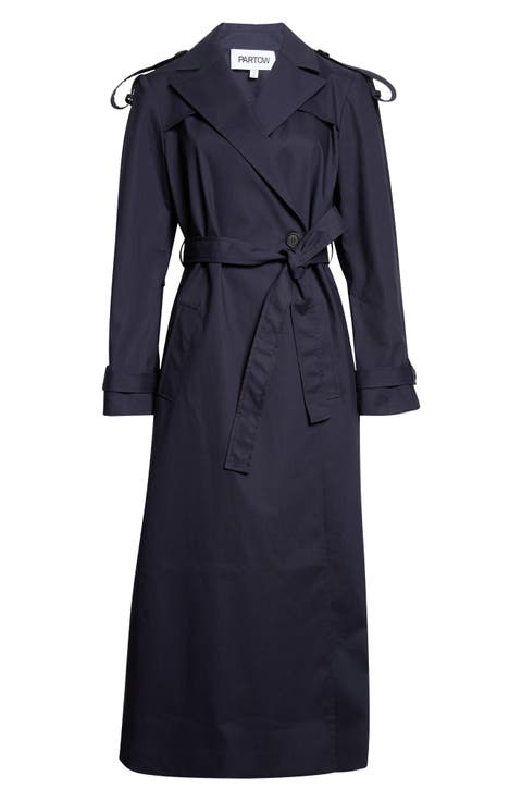 Annie Bonded Cotton Trench Coat