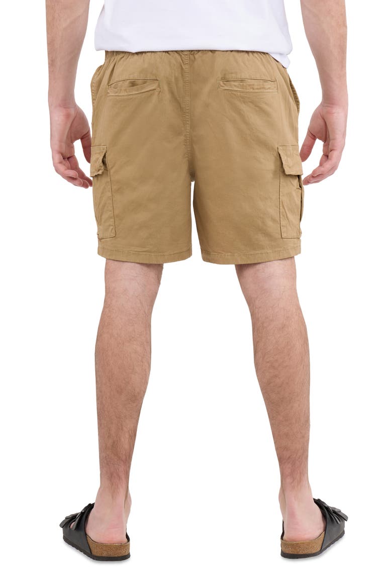 6-Inch Pull-On Cotton Shorts, Alternate, color, WOOD