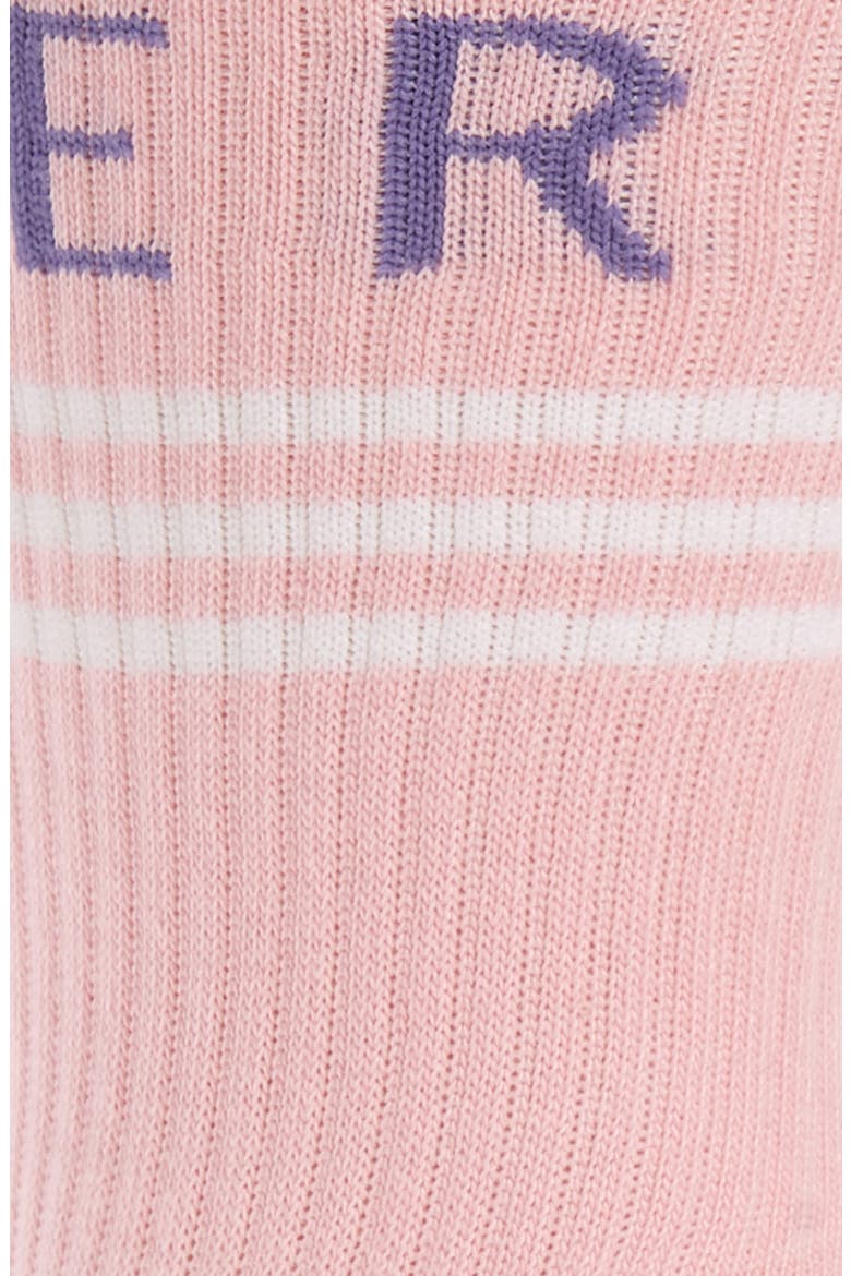 Logo Cotton Blend Crew Socks, Alternate, color, PINK