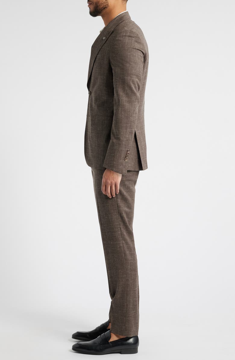 Marcus Peak Lapel Wool & Silk Blend Suit