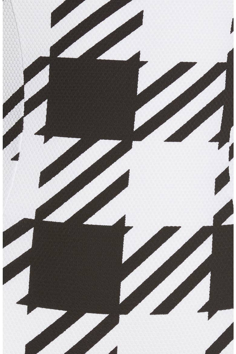 Check One-Piece Swimsuit, Alternate, color, BLACK