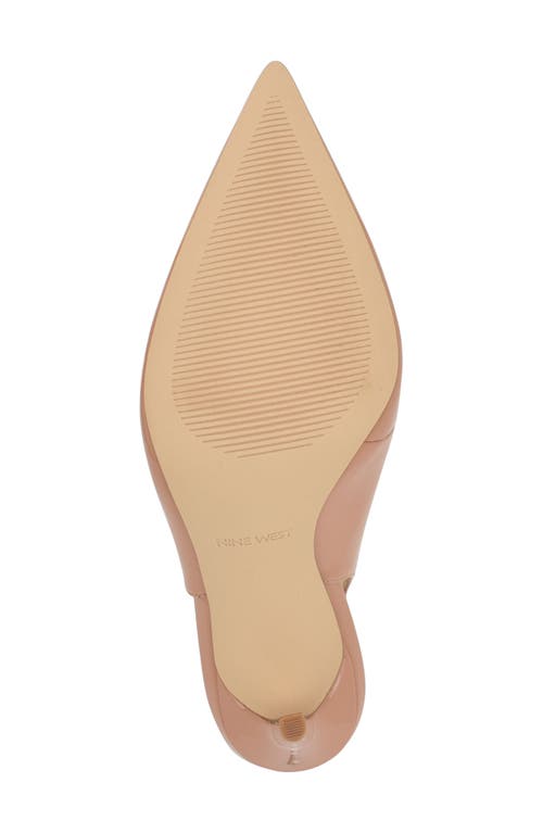 Nine West Feather Slingback Pump In Light Natural