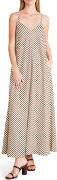 FREEMARKET Pinstripe Midi Dress