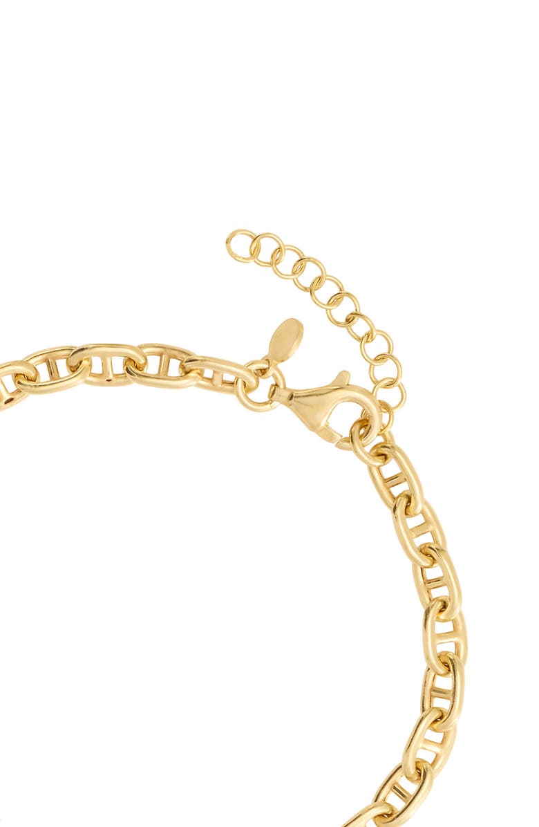 ATHRA LUXE Luxe Mariner Graduated Link Bracelet, Alternate, color, Gold