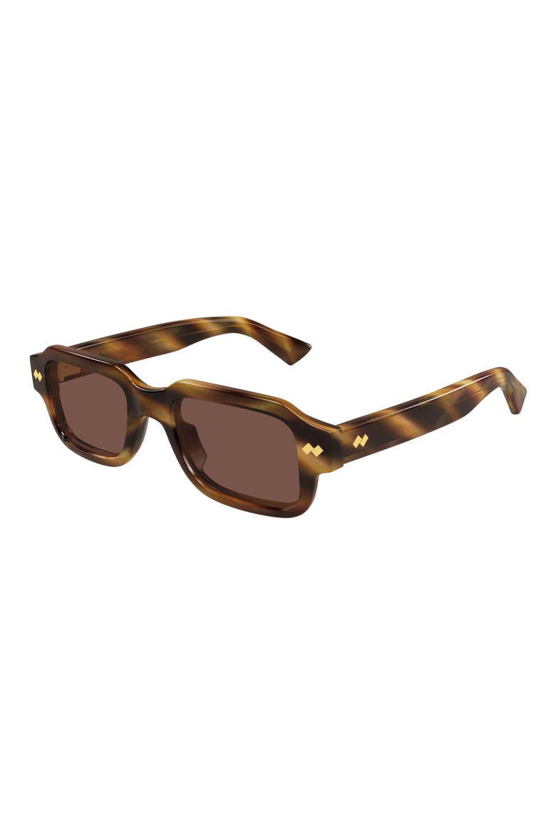 51mm Rectangular Sunglasses, Alternate, color, HAVANA