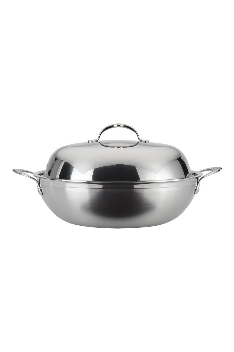 ProBond 14-Inch Wok with Lid, Main, color, STAINLESS STEEL