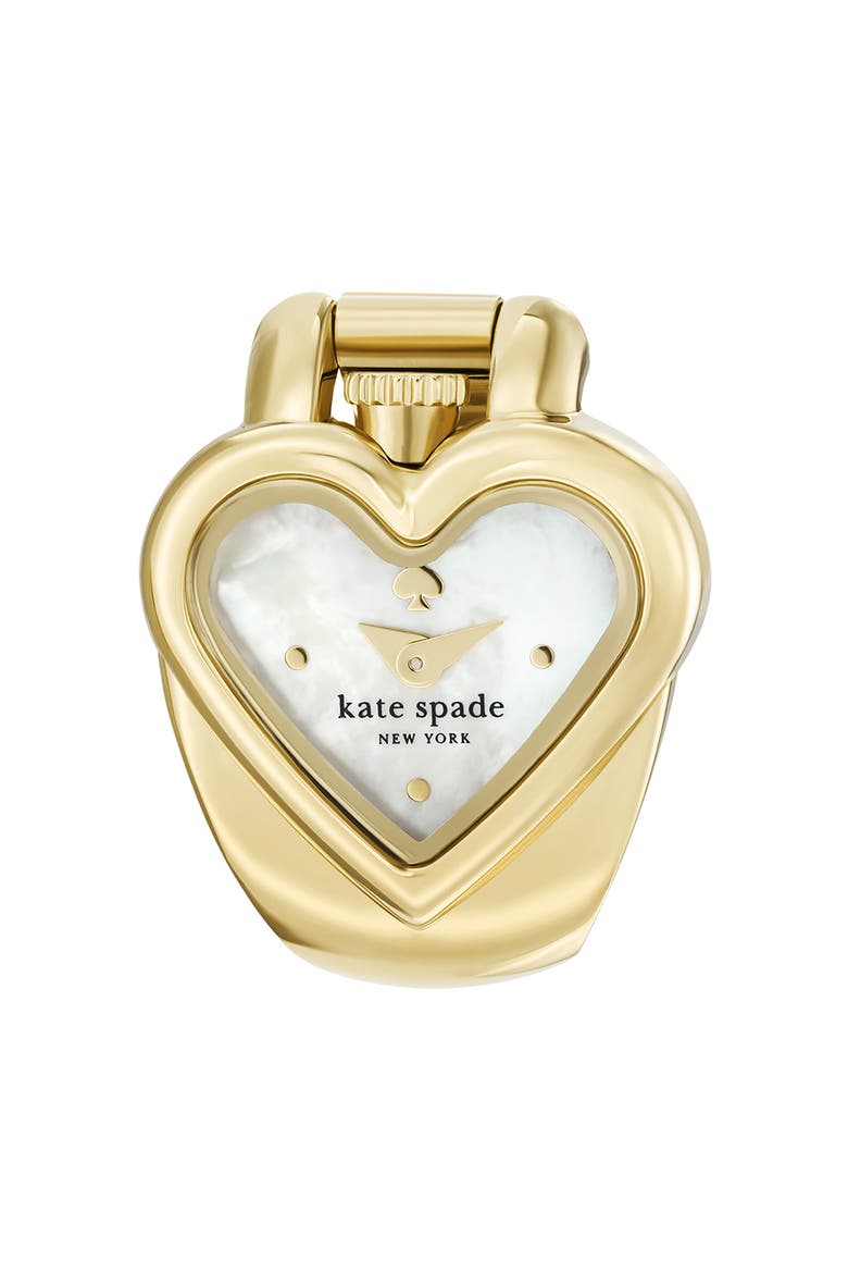 monroe heart ring watch, 21mm x 22mm, Main, color, GOLD