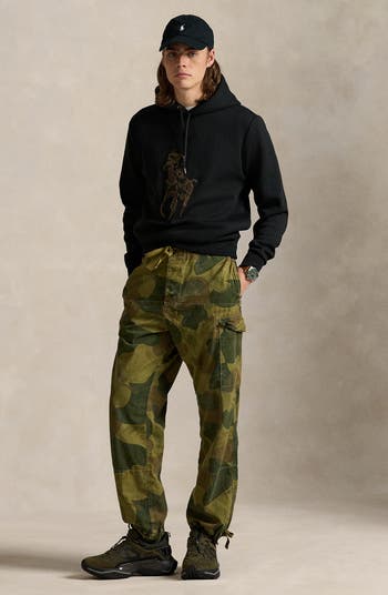Camo Big Pony Appliqué Double-Knit Hoodie