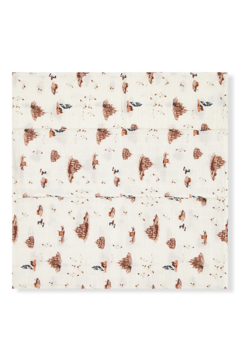 Organic Cotton Swaddle, Alternate, color, Sandcastle