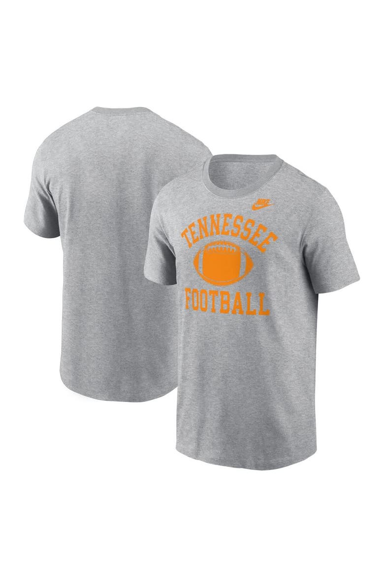 Men's Nike Heather Gray Tennessee Volunteers Legacy Football Icon T-Shirt, Alternate, color, Heather Gray