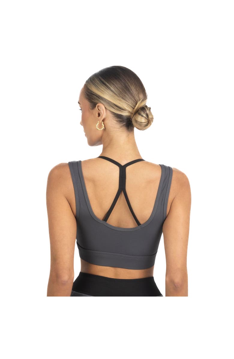 AKALIA Cleo Color Block Activewear Sportsbra, Alternate, color, Black
