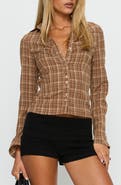 Princess Polly Arianwyn Plaid Button-Up Shirt