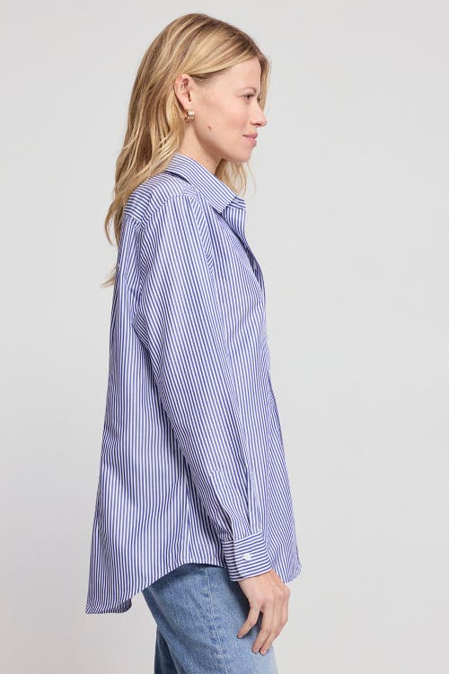 The Shirt By Rochelle Behrens The Jet Set Boyfriend Shirt In Multi