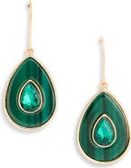 NORDSTROM RACK Resin Stone Teardrop Drop Earrings