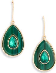 NORDSTROM RACK Resin Stone Teardrop Drop Earrings