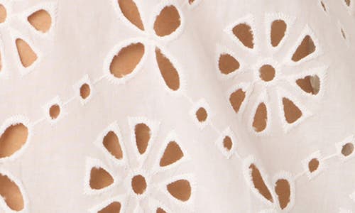 Joe's Women's The Broderie Lace Puff-sleeve Top In White