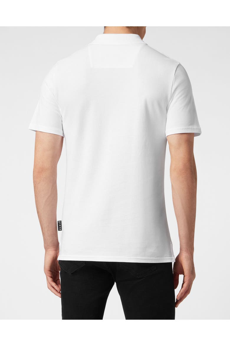 Polo Shirt Ss Skull Men, Alternate, color, white