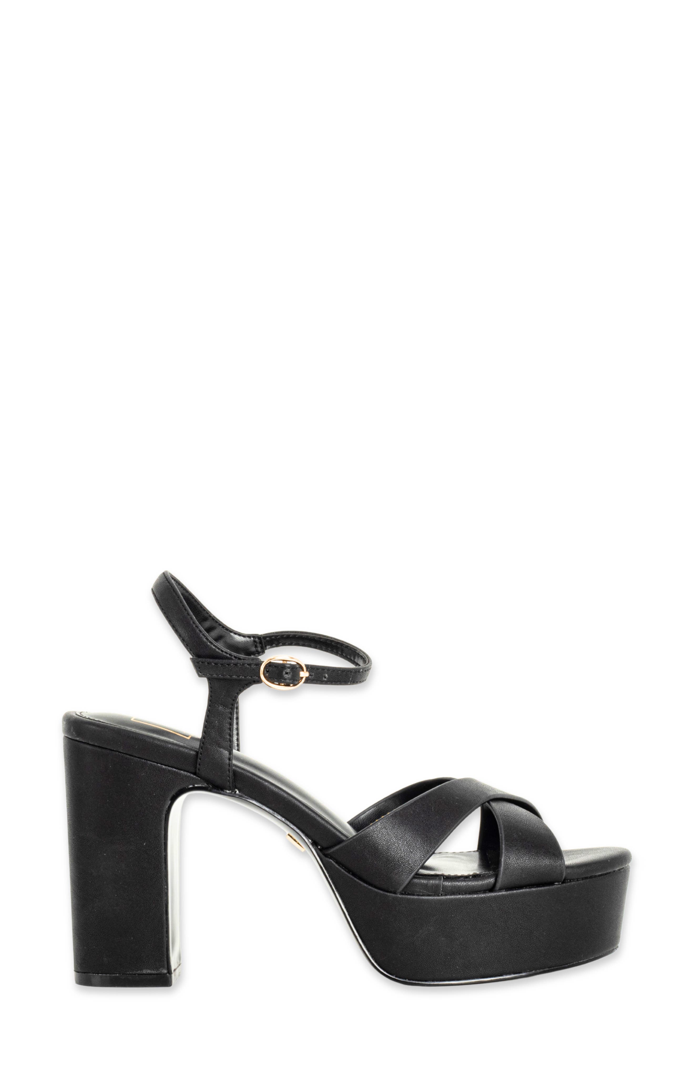 Gwen Platform Sandal, Alternate, color, BLACK