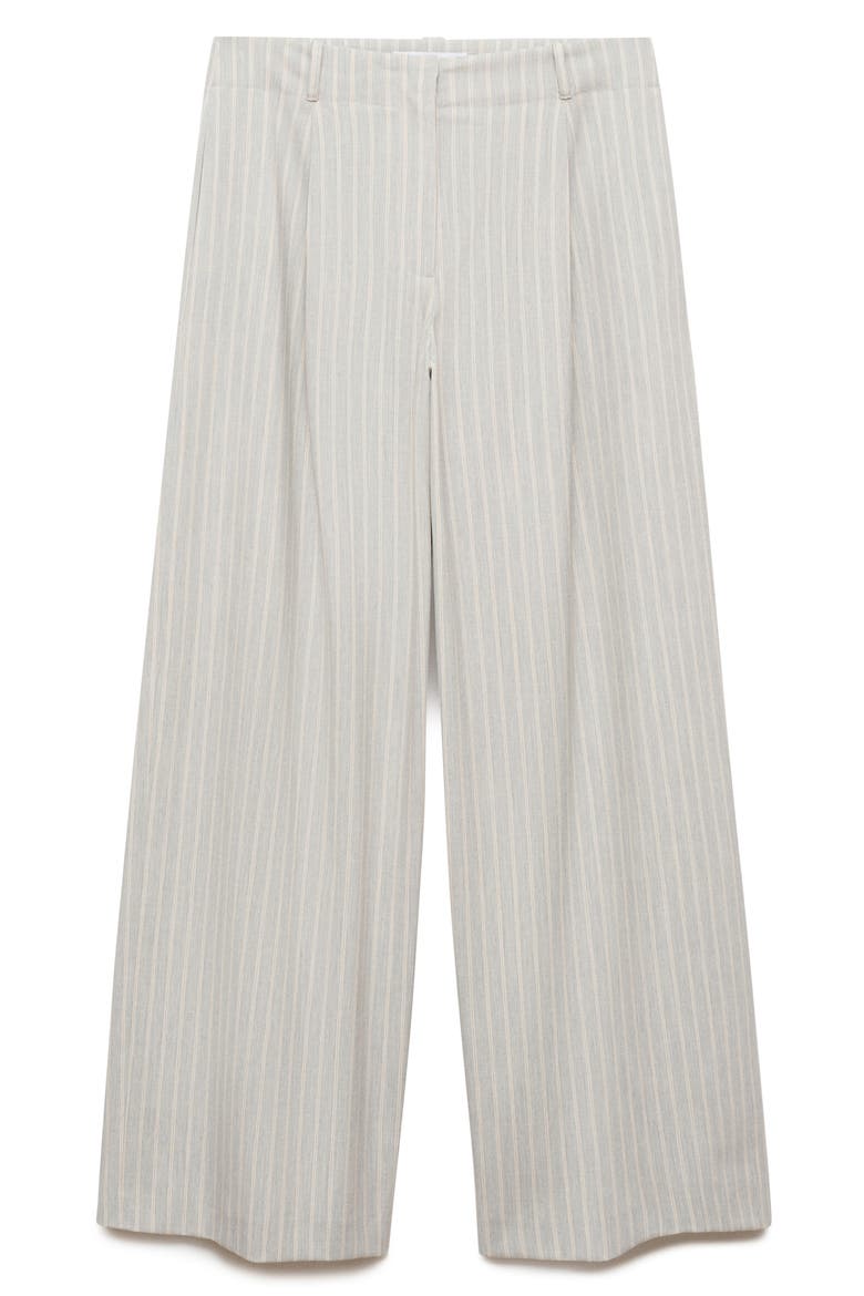 Pinstripe Wide Leg Pants, Main, color, SKY BLUE