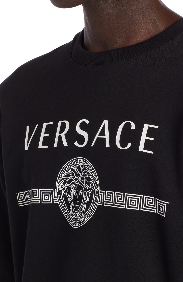 Versace Medusa Logo Sweatshirt, Alternate, color, 