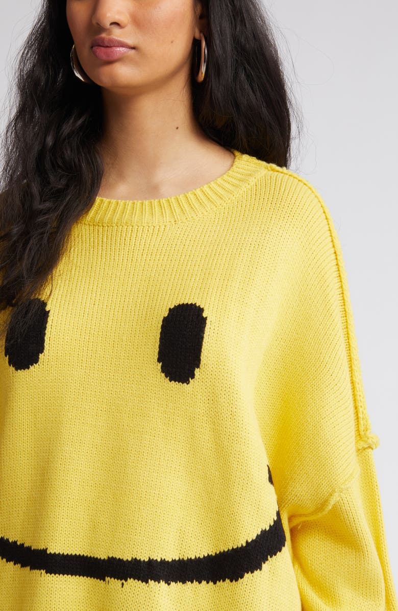 Dressed in Lala Smile Oversize Sweater, Alternate, color, 