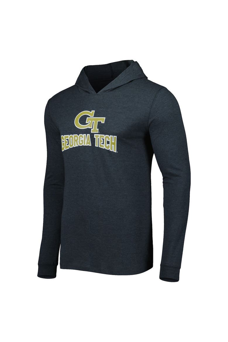 Men's Concepts Sport Navy/Charcoal Georgia Tech Yellow Jackets Meter Pullover Hoodie & Pant Sleep Set, Alternate, color, Navy